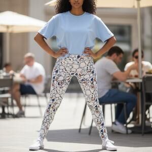 NWT Disney Parks Frozen 2 Olaf Snowman Leggings M